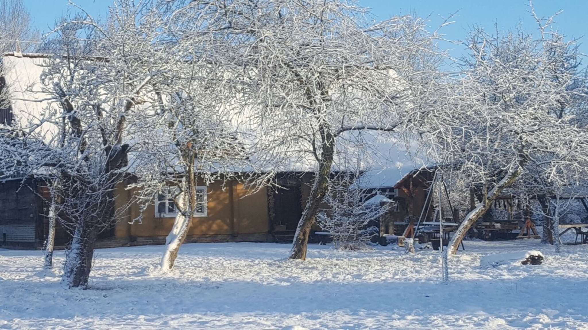 Winterzeit auf dem Schlossberghof in Burg