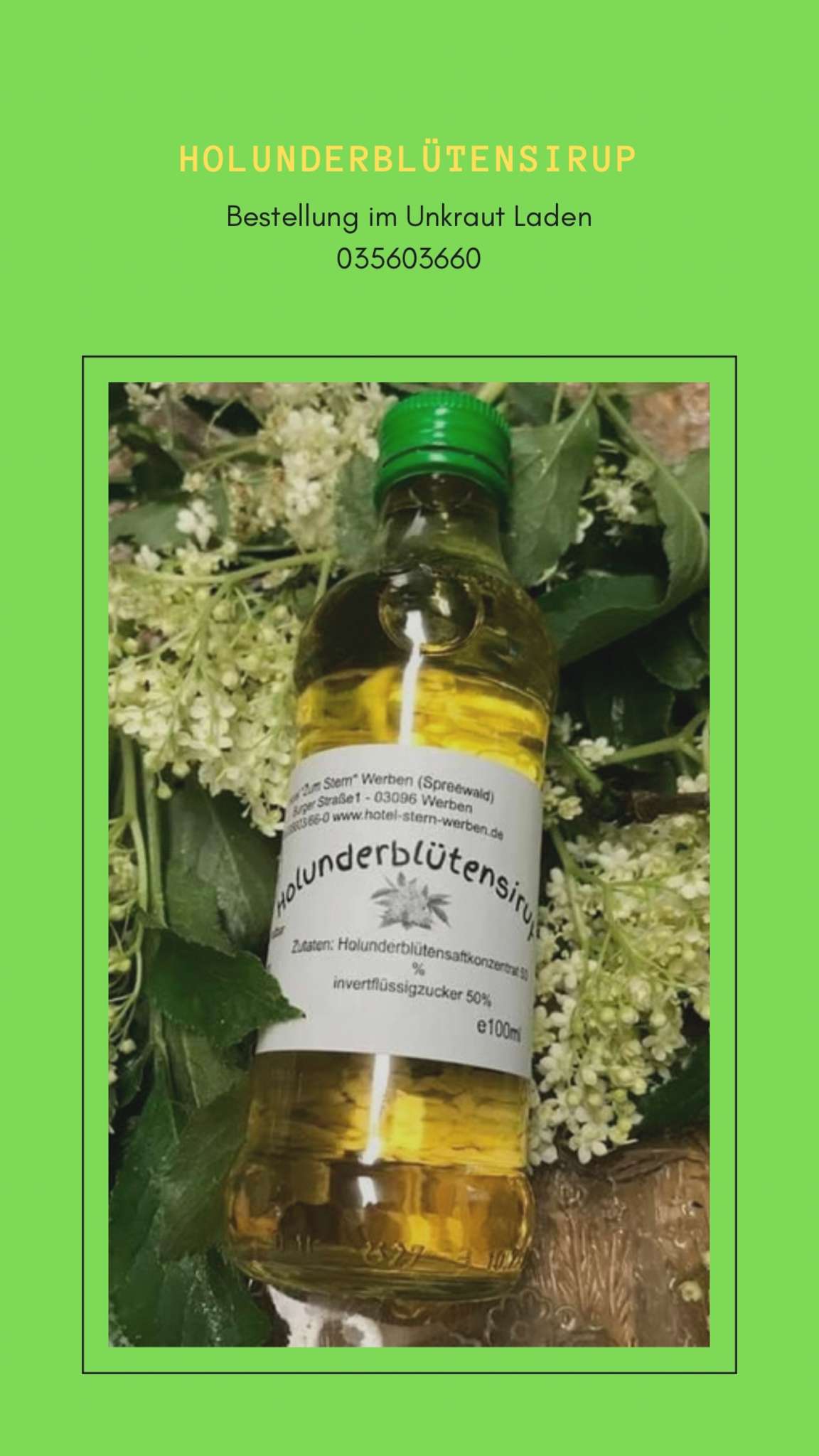 Holunderblütensirup