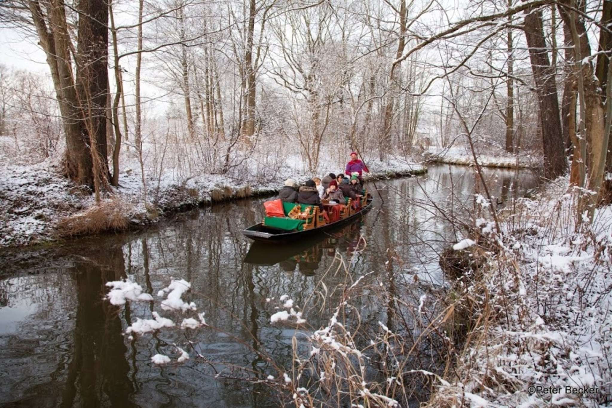 Kahnfahrt im Winter