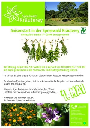 Saisoneröffnung am 1.5. 2017