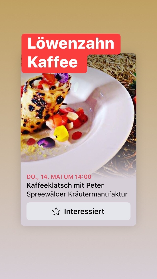 Kaffeeklatsch jeden Donnerstag