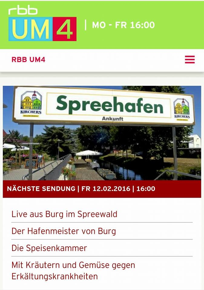 Live - Sendung um4 im rbb am 12.2.2016