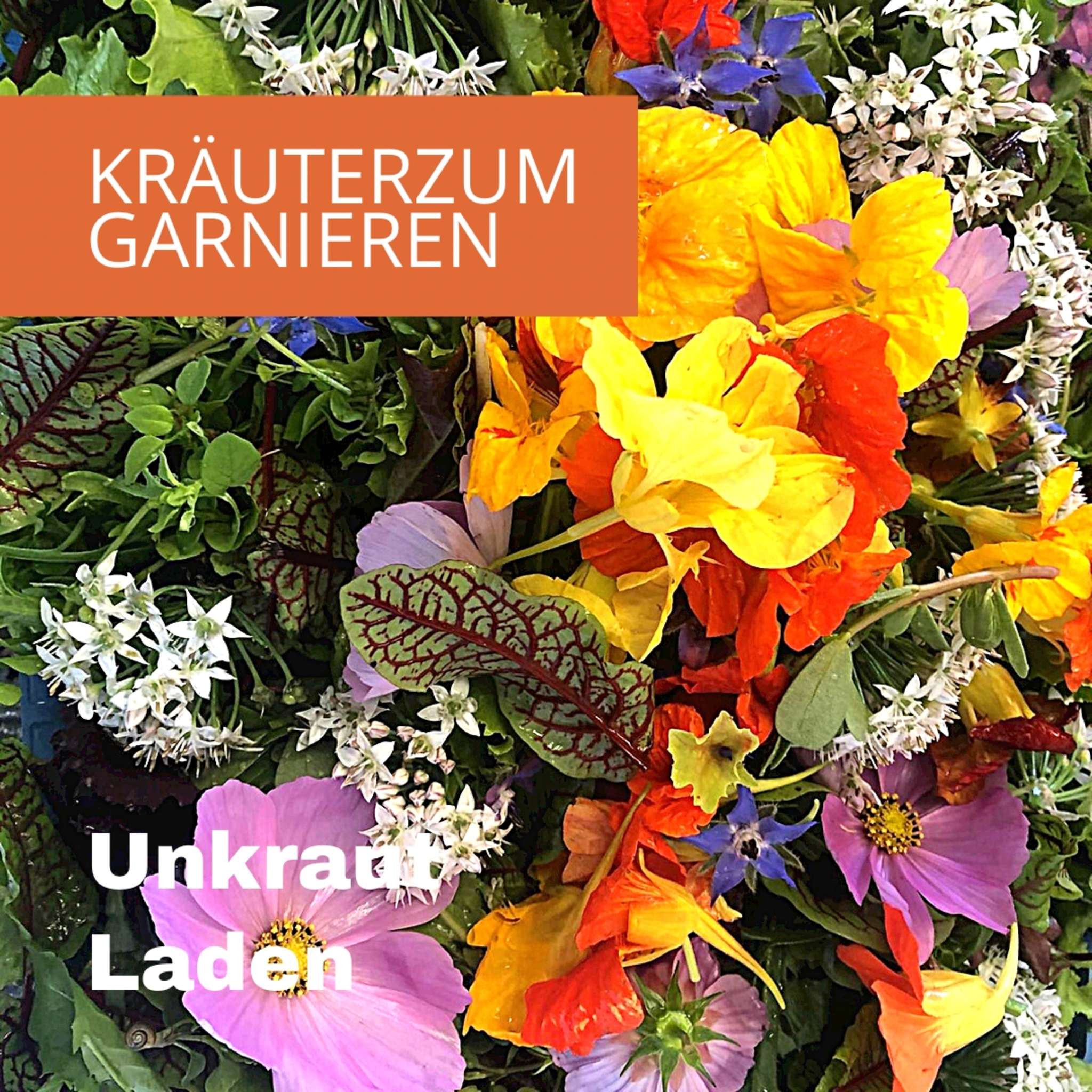 Kräuter & Blüten  zum Garnieren im Unkrautladen