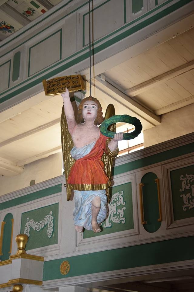 Taufengel in der Werbener Kirche im Spreewald